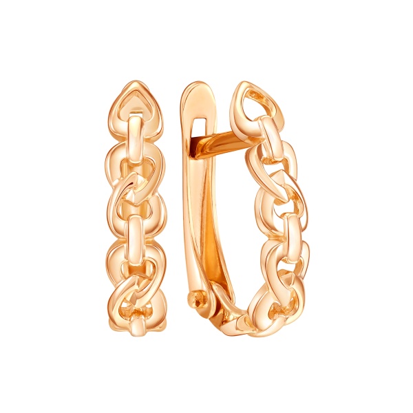 Серьги из красного золота