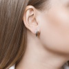 Серьги из белого золота с бриллиантами