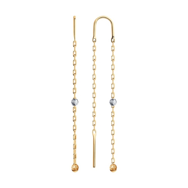 Серьги из красного золота