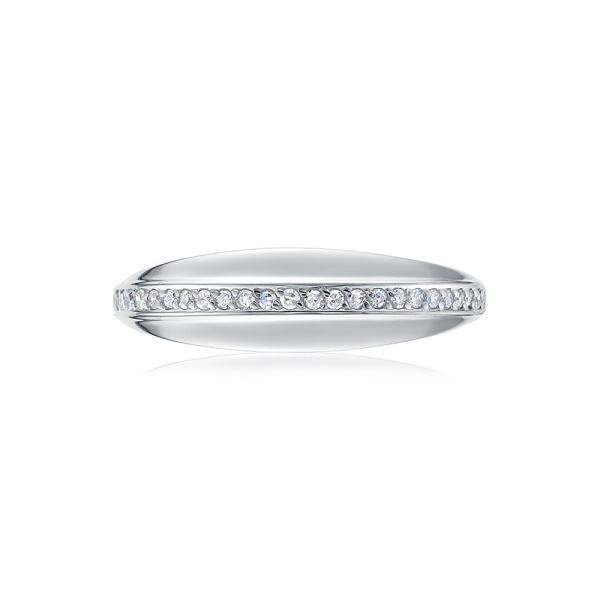 Кольцо из белого золота с бриллиантами