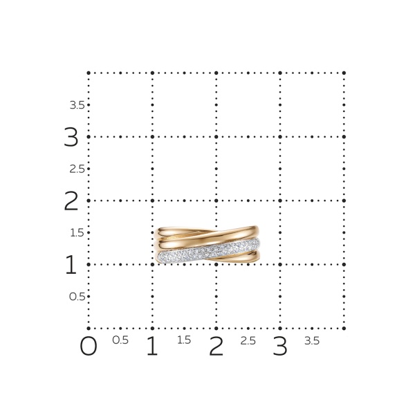 Кольцо из золота с бриллиантами