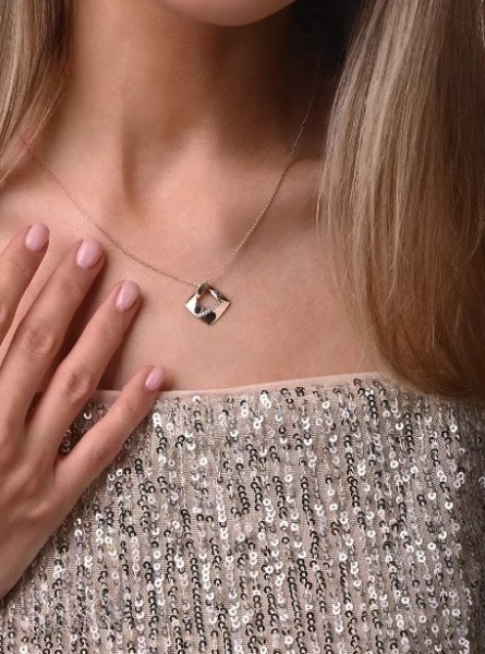 Цепь из красного золота 375, плетение «Якорь круглый»