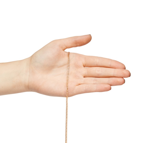 Цепь из красного золота 585, плетение «Нонна»