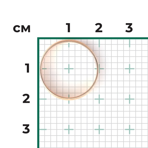 Обручальное кольцо из красного золота
