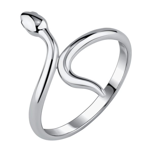 Кольцо из серебра «Змея»