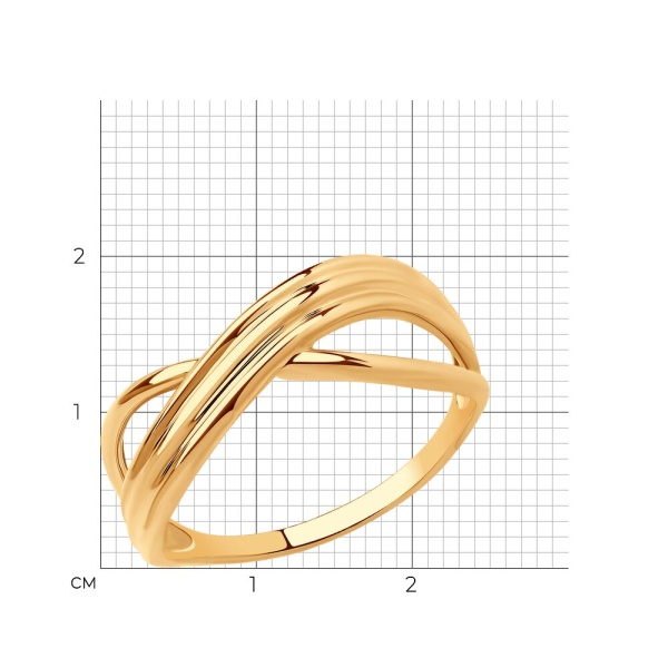 Кольцо из красного золота