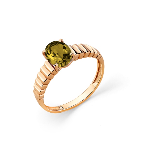 Кольцо из красного золота с султанитом