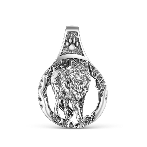 Подвеска из серебра «Волк»