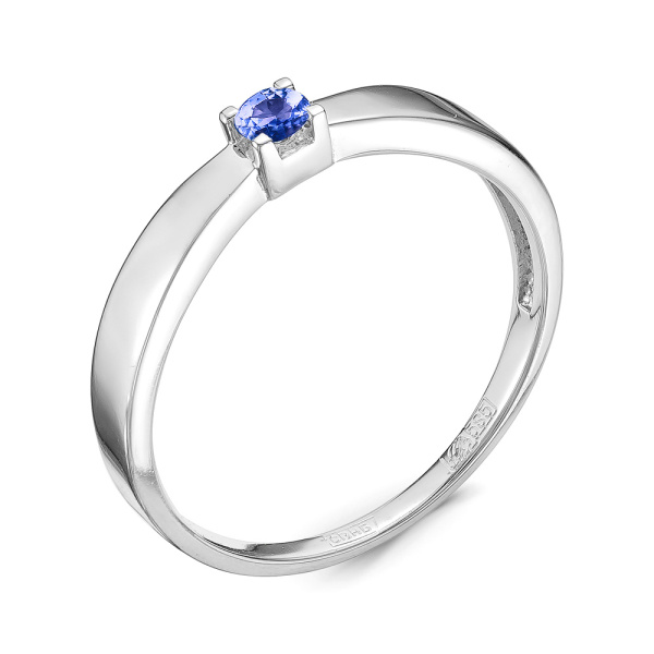 Кольцо из серебра с танзанитом