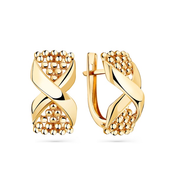 Серьги из красного золота