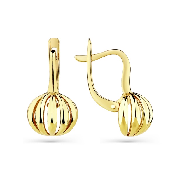 Серьги из желтого золота