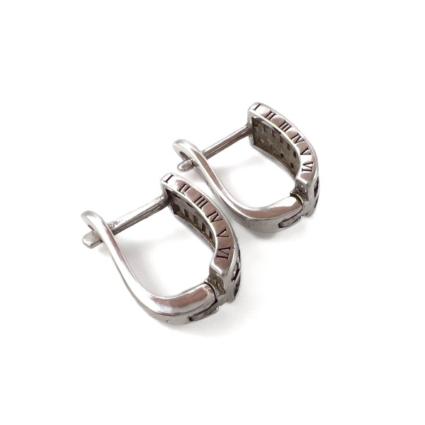 Серьги из серебра с цирконом