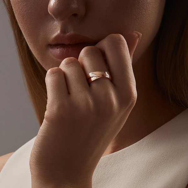 Кольцо из красного золота