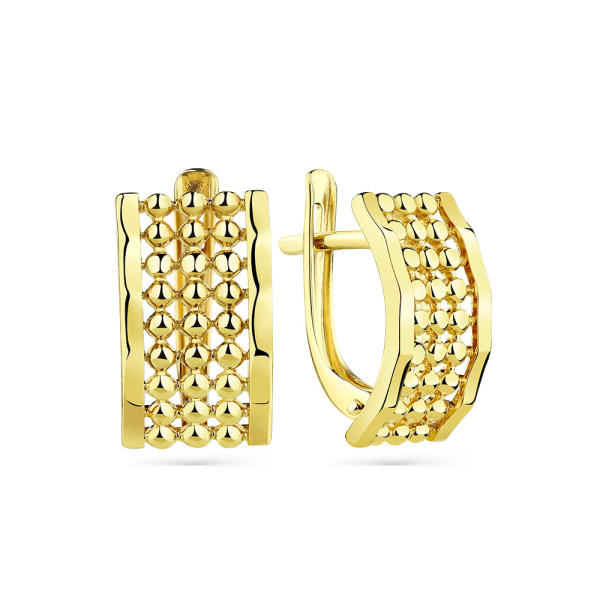 Серьги из желтого золота