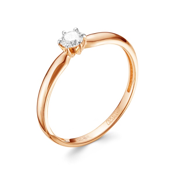 Кольцо из золота с бриллиантом