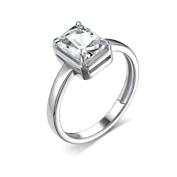 Кольцо из серебра с горным хрусталем