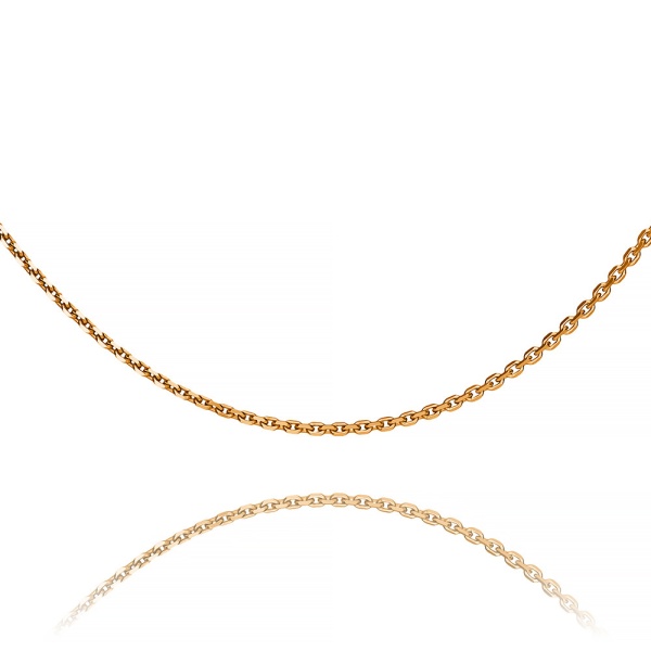 Цепь из красного золота 585, плетение «Якорь»