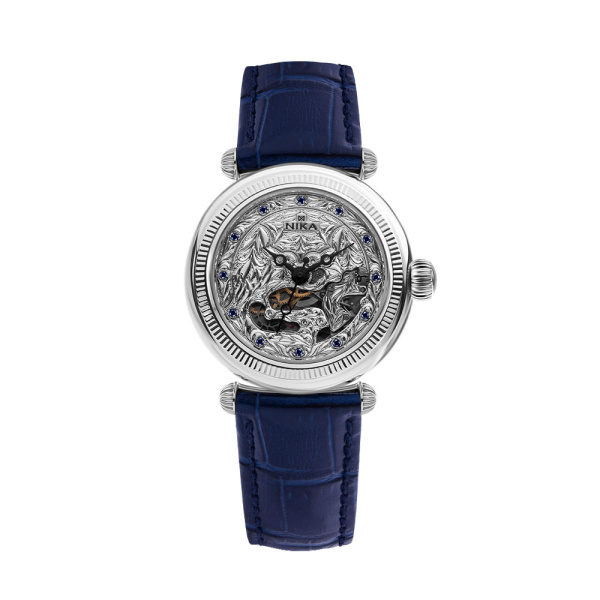 Часы женские серебряные NIKA с сапфирами