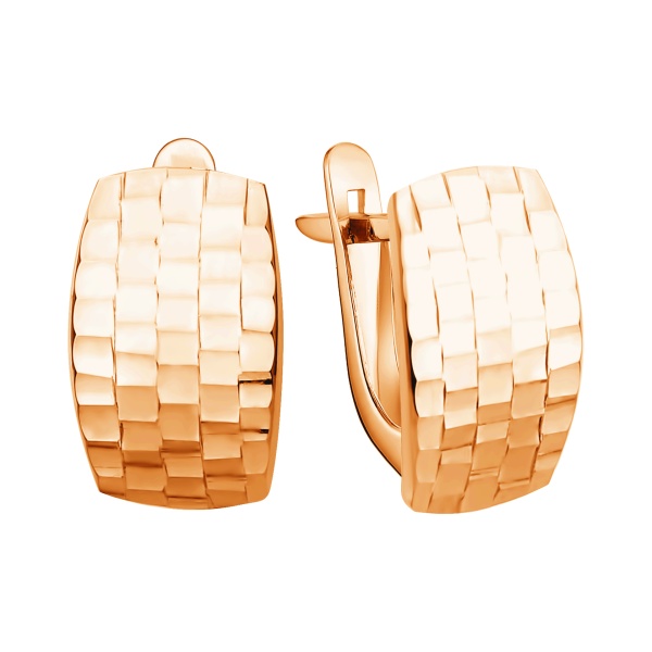 Серьги из красного золота