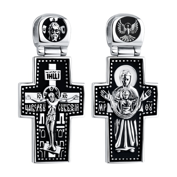 Крестик православный из серебра