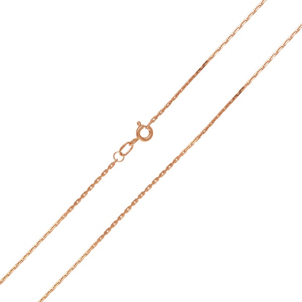 Цепь из красного золота 585, плетение "Якорь"