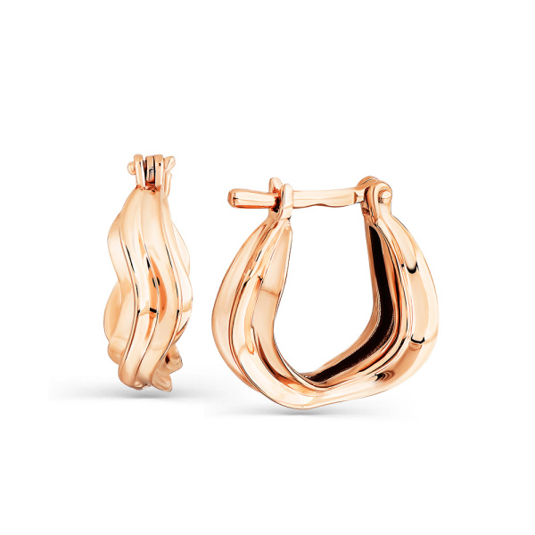 Серьги из красного золота