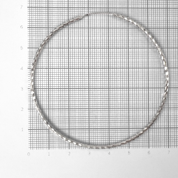 Серьги конго из серебра с алмазной гранью